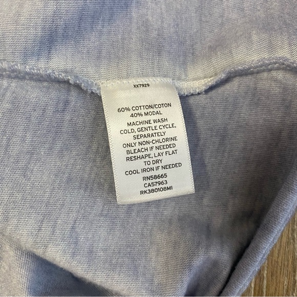 Susina Womens XL Top Asymmetrical Ruffle Keyhole Flutter Coastal Whimsical Flowy - Picture 10 of 10